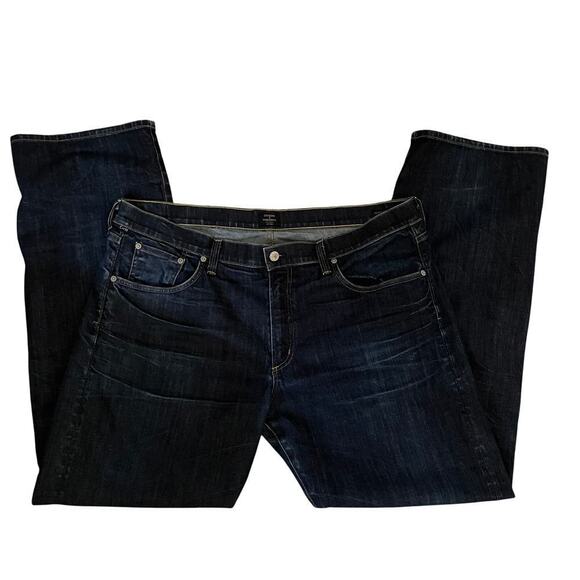 Citizens of Humanity 42 x 33 Jeans | Perfect Straight, Dark Wash, Made in USA - Picture 3 of 14